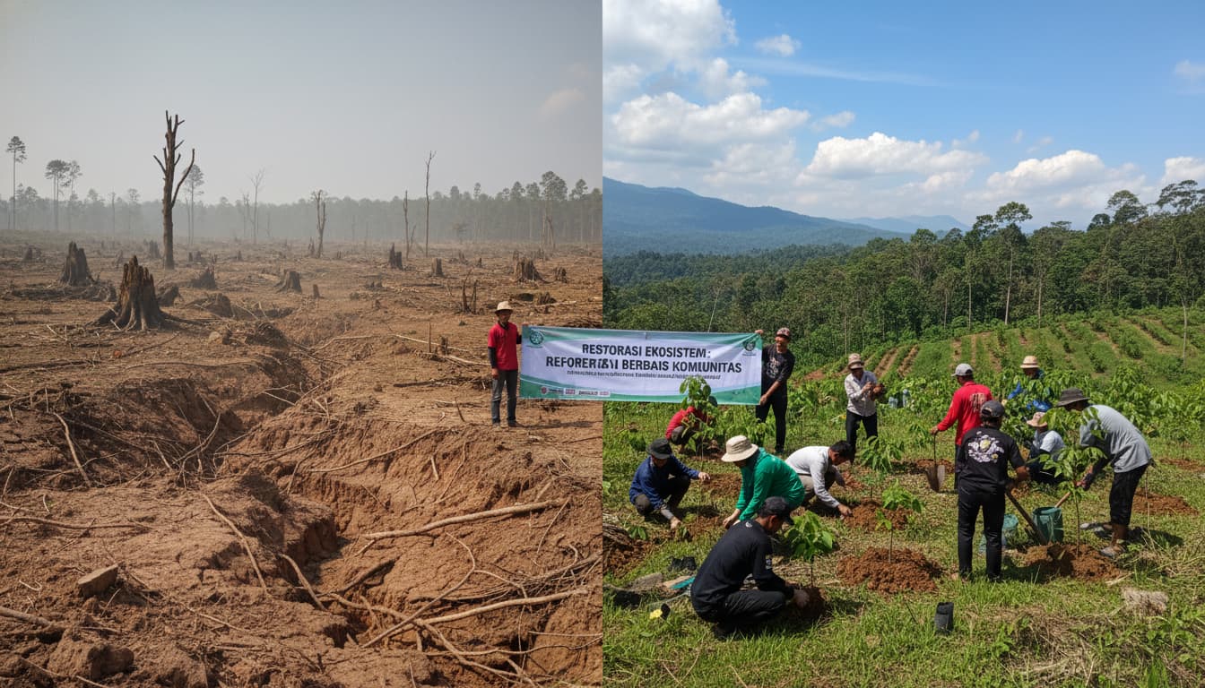 Restorasi Ekosistem: Menghidupkan Kembali Paru-Paru Dunia Melalui Reforestasi Berbasis Komunitas